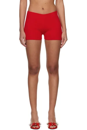 DANIELLE GUIZIO SSENSE Exclusive Rib Knit Hot Shorts