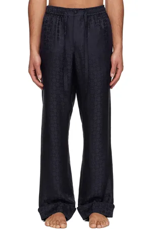 Givenchy Navy Monogram 72 Jacquard Pyjama Pants