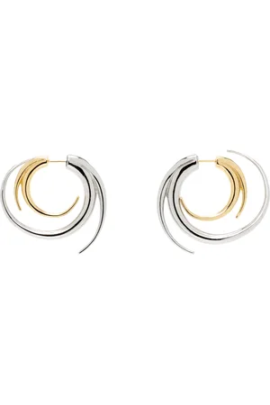 Panconesi Silver & Gold Vortice Medium Earrings