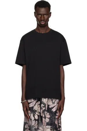 DRIES VAN NOTEN Black Boxy Cotton T-shirt