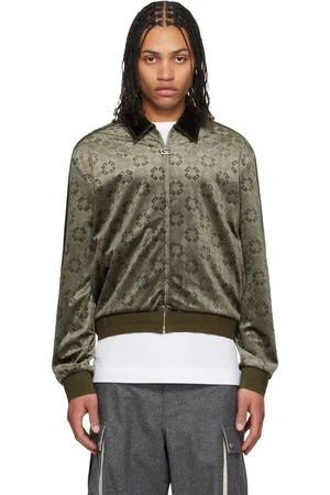 Givenchy Green Monogram 72 Velvet Track Jacket