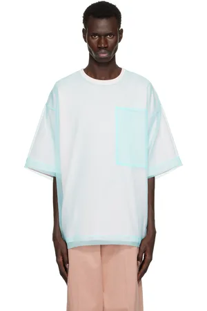 DRIES VAN NOTEN Blue & Pink Layered Organza T-shirt