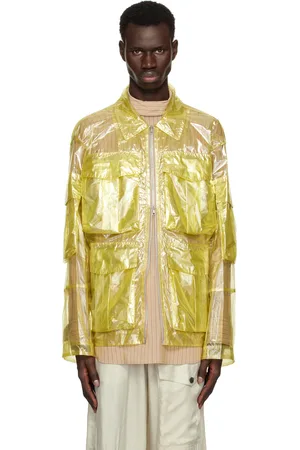 DRIES VAN NOTEN Yellow Overdyed Transparent Jacket
