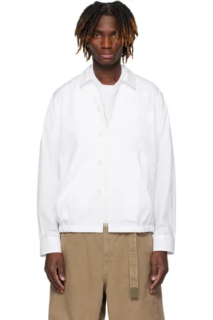 SACAI White Cotton Poplin Jacket
