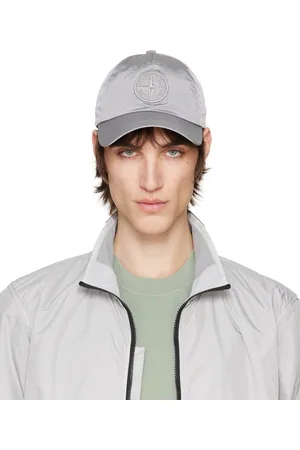 Stone Island Gray Nylon Metal ECONYL Cap