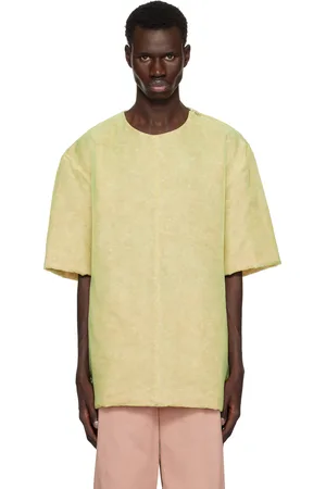 DRIES VAN NOTEN Green Organza T-shirt