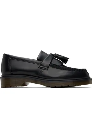 Dr. Martens Black Adrian Smooth Leather Tassel Loafers
