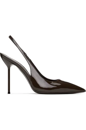 PARIS TEXAS Brown Lidia Slingback Heels