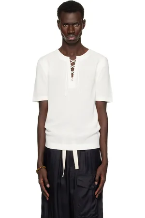 DRIES VAN NOTEN Off-White Knit T-shirt