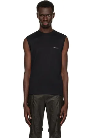 MUGLER Black Signature Sleeveless Tank Top