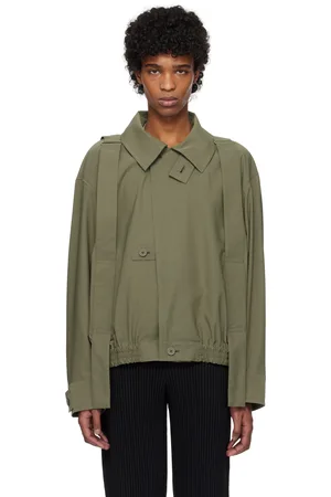 Issey Miyake Khaki Parachute Blouson Jacket