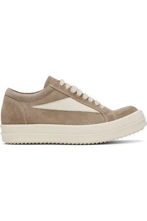 Rick Owens Taupe Hollywood Vintage Sneakers