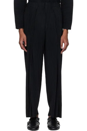 Issey Miyake Black Pleats Bottoms 1 Trousers