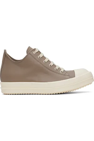 Rick Owens Taupe Hollywood Low Sneakers
