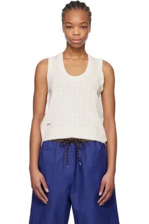 CORDERA Off-White Pointelle Tank Top