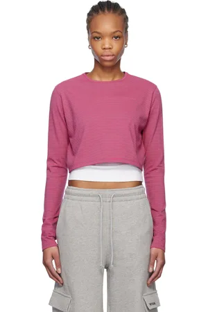 We11 Done Striped Cropped T-shirt