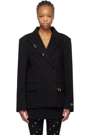 We11 Done Pierced Jersey Blazer