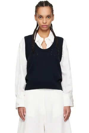 CORDERA Navy Pointelle Tank Top