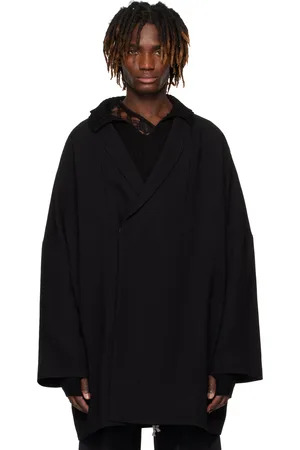 Rick Owens Black Hollywood Oversized Arrowhead Jacket