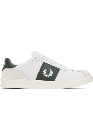 Fred Perry White & Green B4 Sneakers