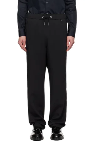 WOOYOUNGMI Black Drawstring Trousers