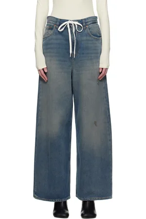 Maison Margiela Blue Drawstring Jeans
