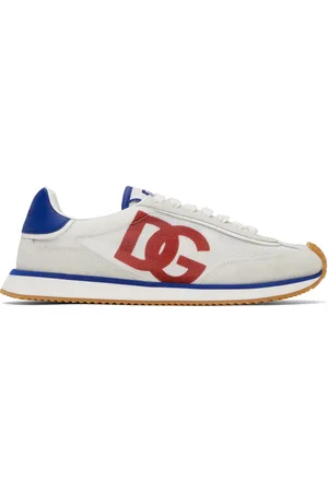Dolce & Gabbana White & Gray Mixed-Material 