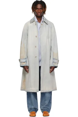 Maison Margiela Blue Trench Denim Coat