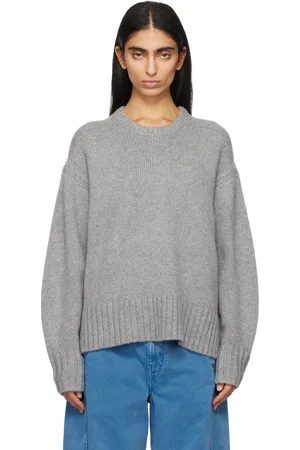 Guest In Residence Gray Cozy Crew Sweater