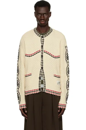 Andersson Bell Off-White Fantasia Round-Neck Cardigan