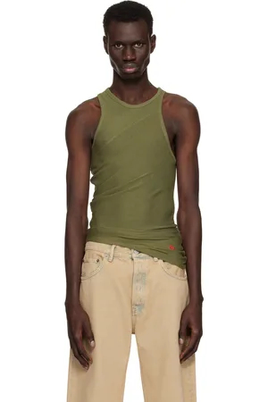 ECKHAUS LATTA Green Spiral Tank Top