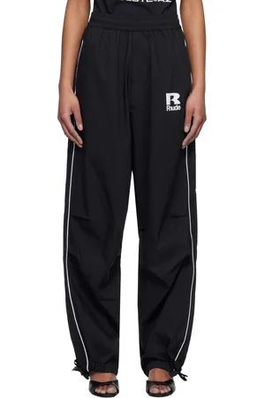 Rhude Black Piping Parachute Track Pants
