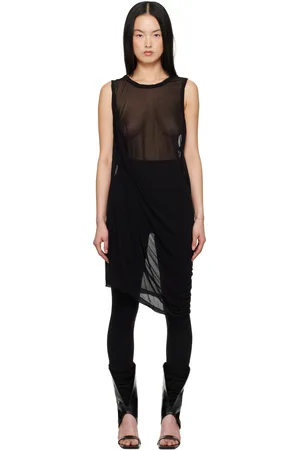 Rick Owens Black Hollywood Anthem Tank Top