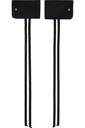 ANN DEMEULEMEESTER Black Paal Shirt Cuffs Bracelets