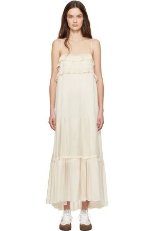 Chloé Off-White Sleeveless Maxi Dress