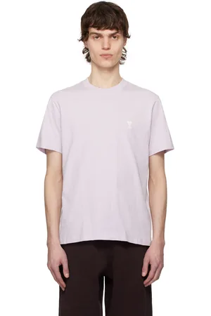 Ami Purple Cotton Ami de Coeur T-shirt