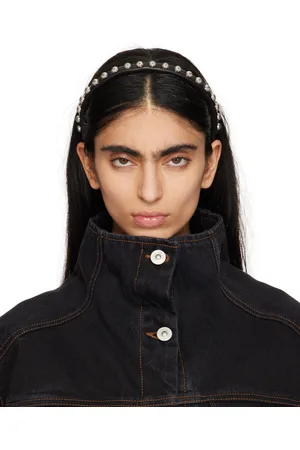 TOGA PULLA Black 3 Faux-Leather Headband