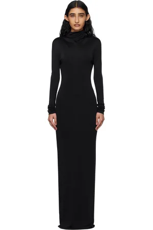 Khaite Black Norla Maxi Dress