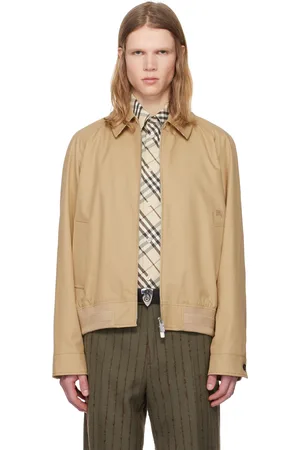 Burberry Beige Gabardine Chester Harrington Jacket