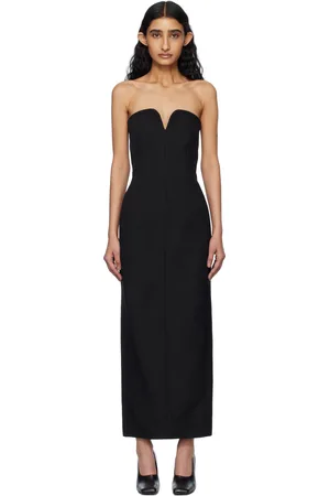 Khaite Black Yao Maxi Dress