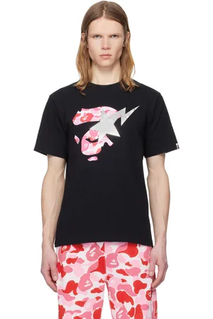 BAPE Black ABC Camo Ape Face STA T-shirt