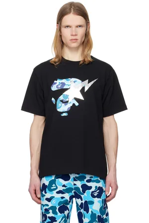 BAPE Black ABC Camo Ape Face STA T-shirt