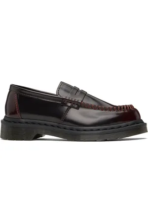 Dr. Martens Burgundy Penton Arcadia Leather Loafers