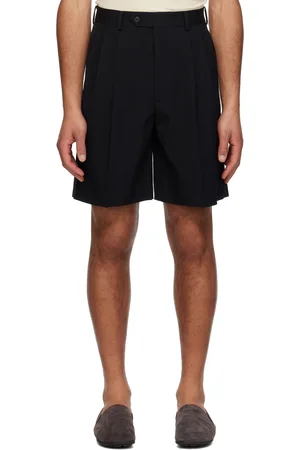 Auralee Black Light Wool Max Gabardine Shorts
