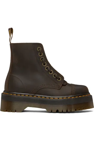 Dr. Martens Brown Sinclair Leather Platform Boots
