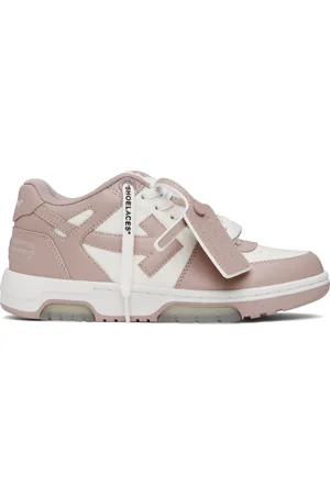OFF-WHITE White & Pink Out Of Office Calf Leather Sneakers