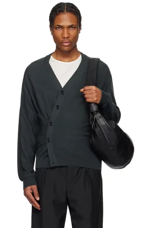 LEMAIRE Gray Relaxed Twisted Cardigan