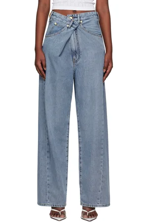 DARKPARK Blue Ines Fold Over Jeans
