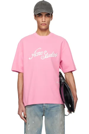 Acne Studios Pink Logo T-shirt