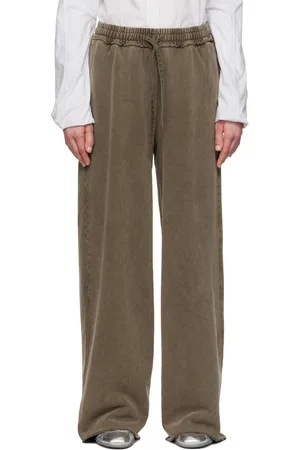 Acne Studios Brown Embroidered Logo Lounge Pants